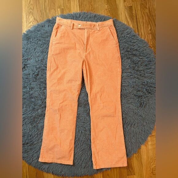 Levis Premium Math Club Flare Corduroy Pants Orange Size 32 - Picture 2 of 9
